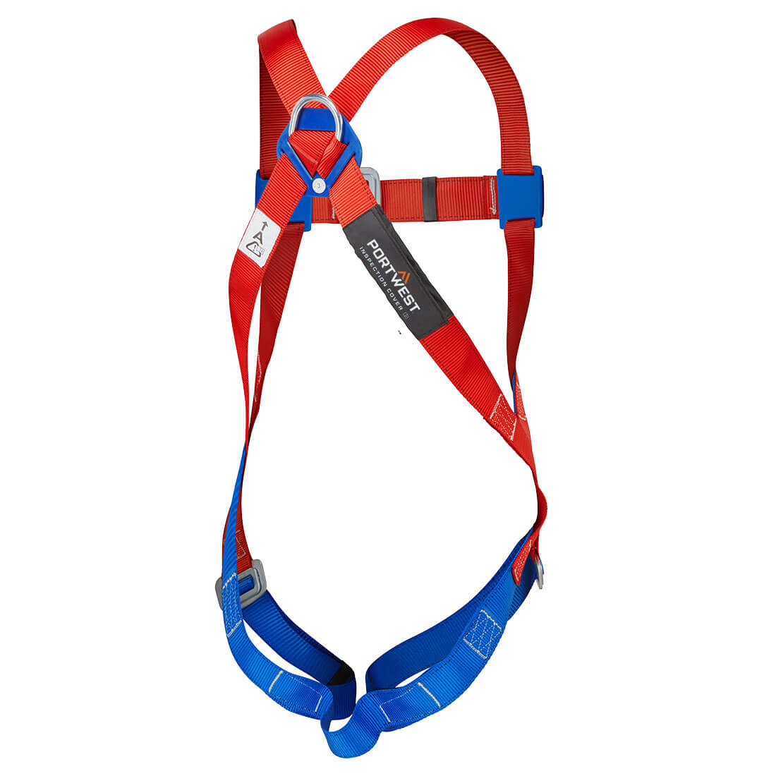 Portwest FP11 1 Point Harness in Red, back view