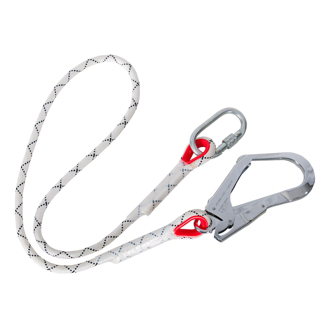 Portwest Kernmantle 1.5m Restraint Lanyard in White, main product image