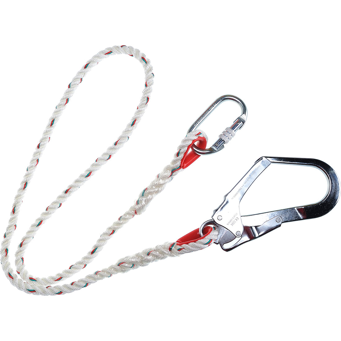Portwest Single 1.5m Restraint Lanyard in White, main product image