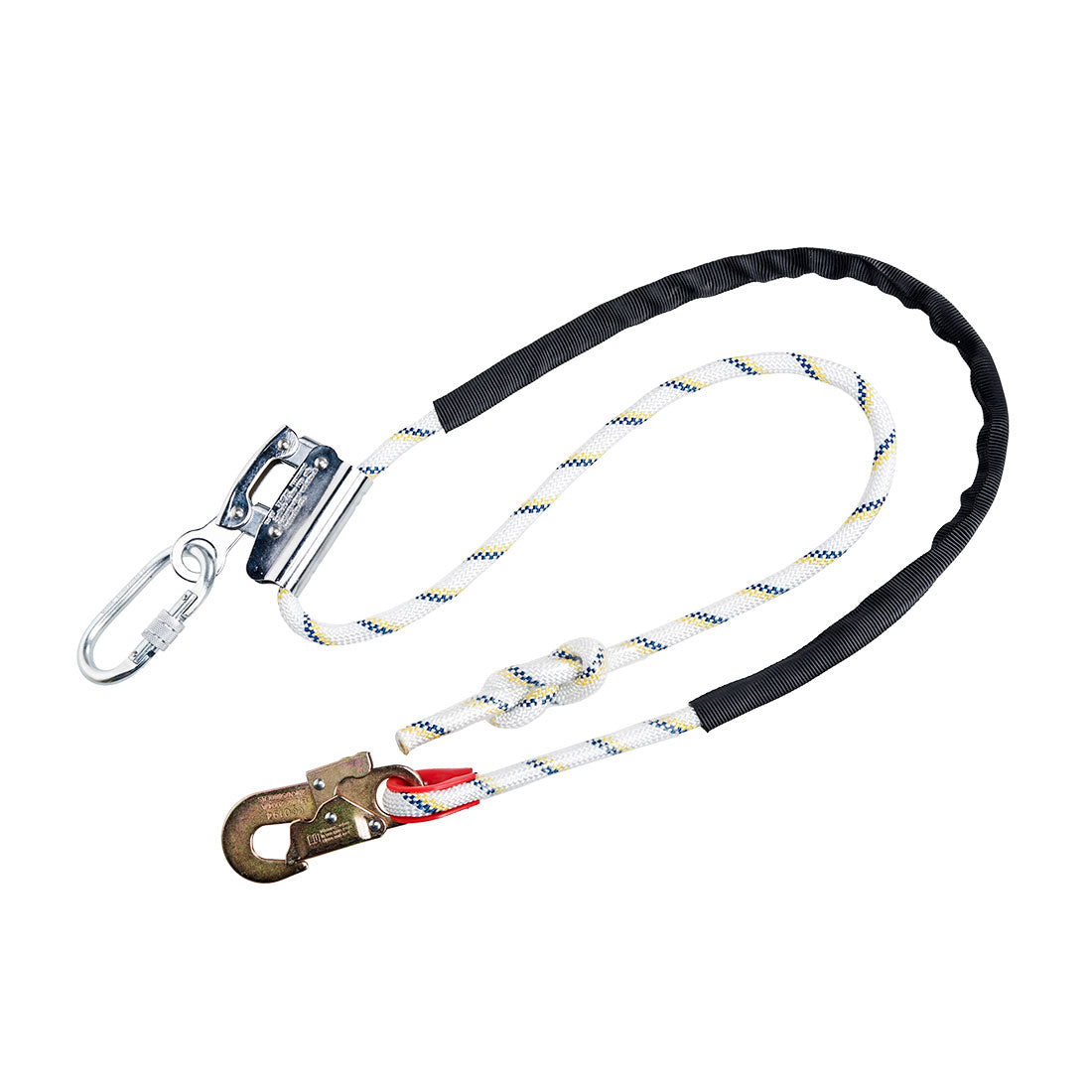Portwest Work Positioning 2m Lanyard with Grip Adjuster in White, main product image