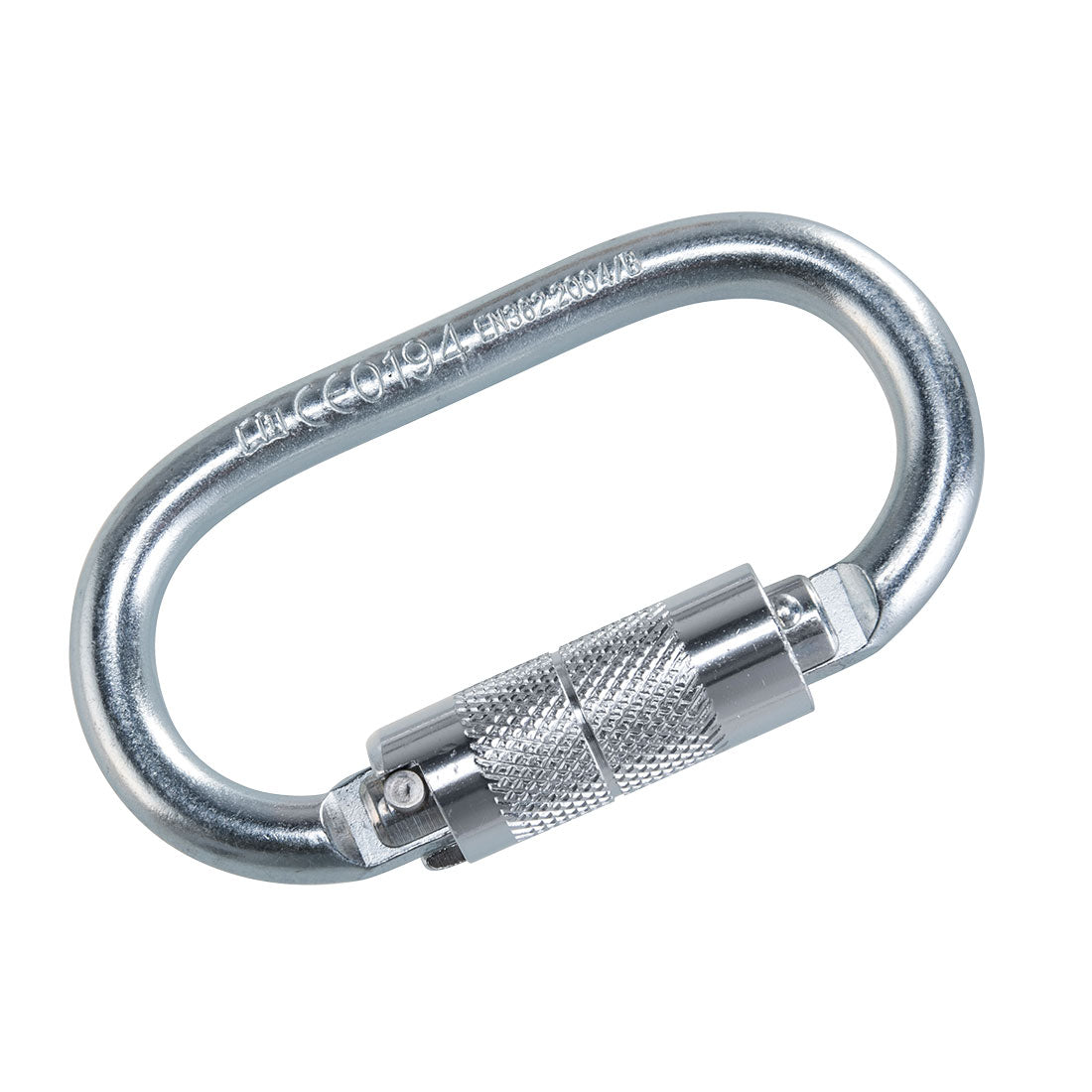 Portwest Twist Lock Carabiner in Silver, main product image