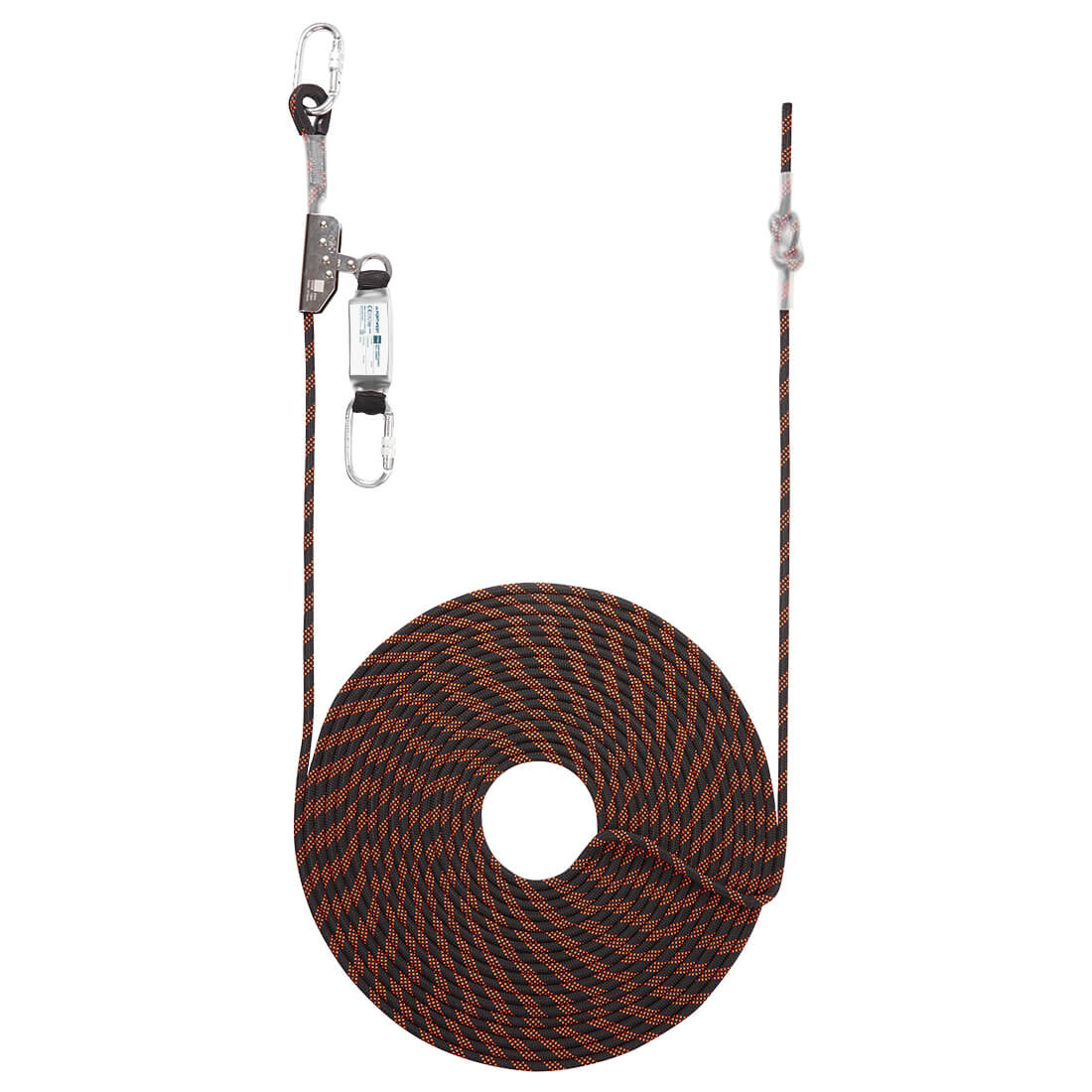 Portwest 20m Rope Guided Fall Arrest in Black/Orange, main product image