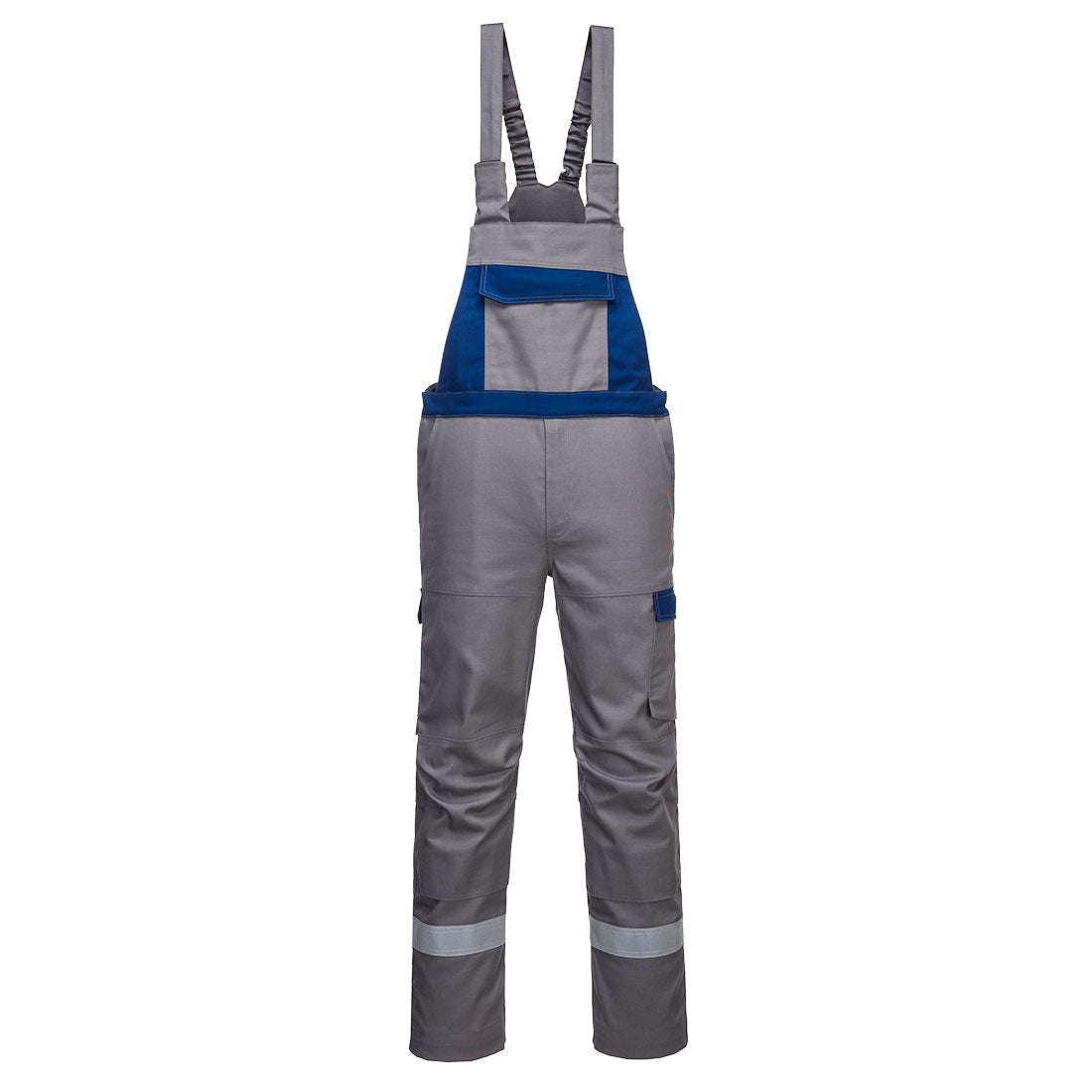 Portwest Bizflame Industry Two Tone FR Bib and Brace in Royal Blue, main product image