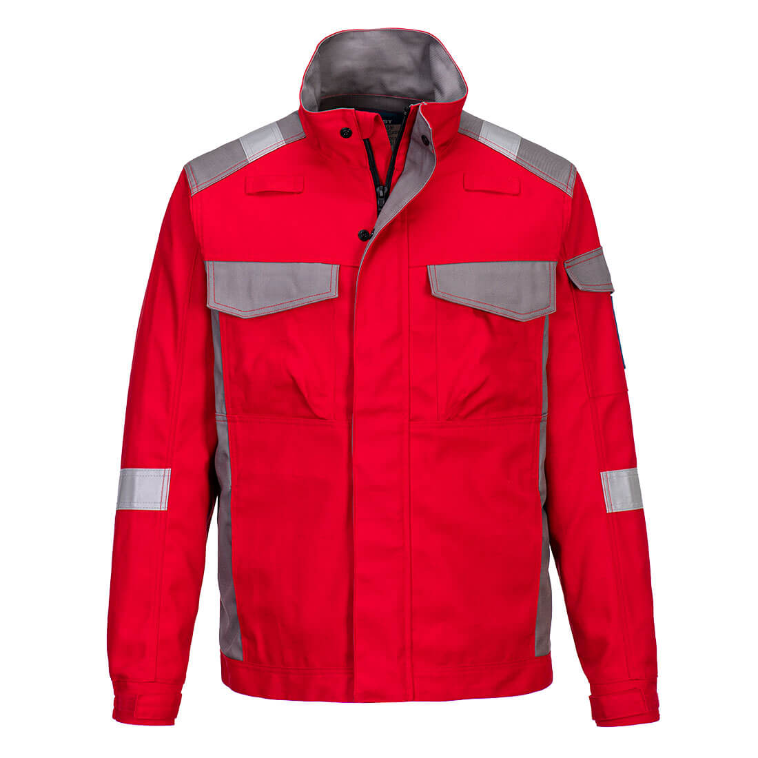 Portwest Bizflame Industry Two Tone FR Jacket in Red, image 3