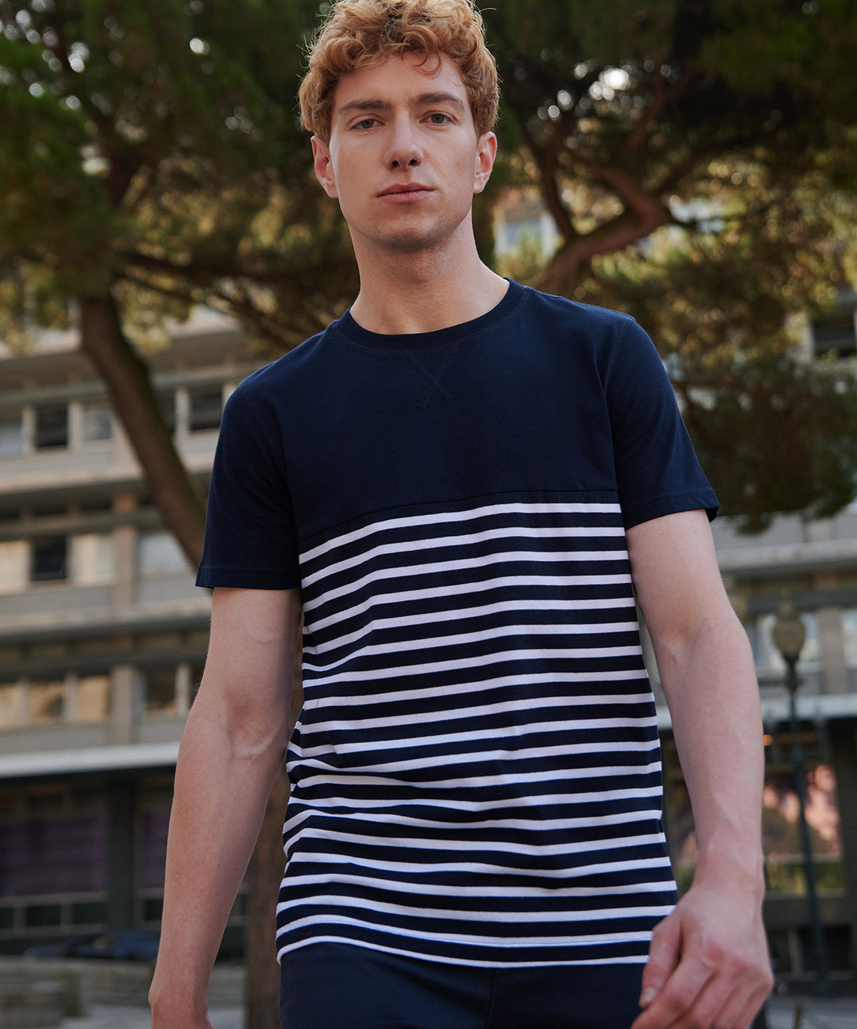 Front Row Short-sleeved Breton T, lifestyle photo