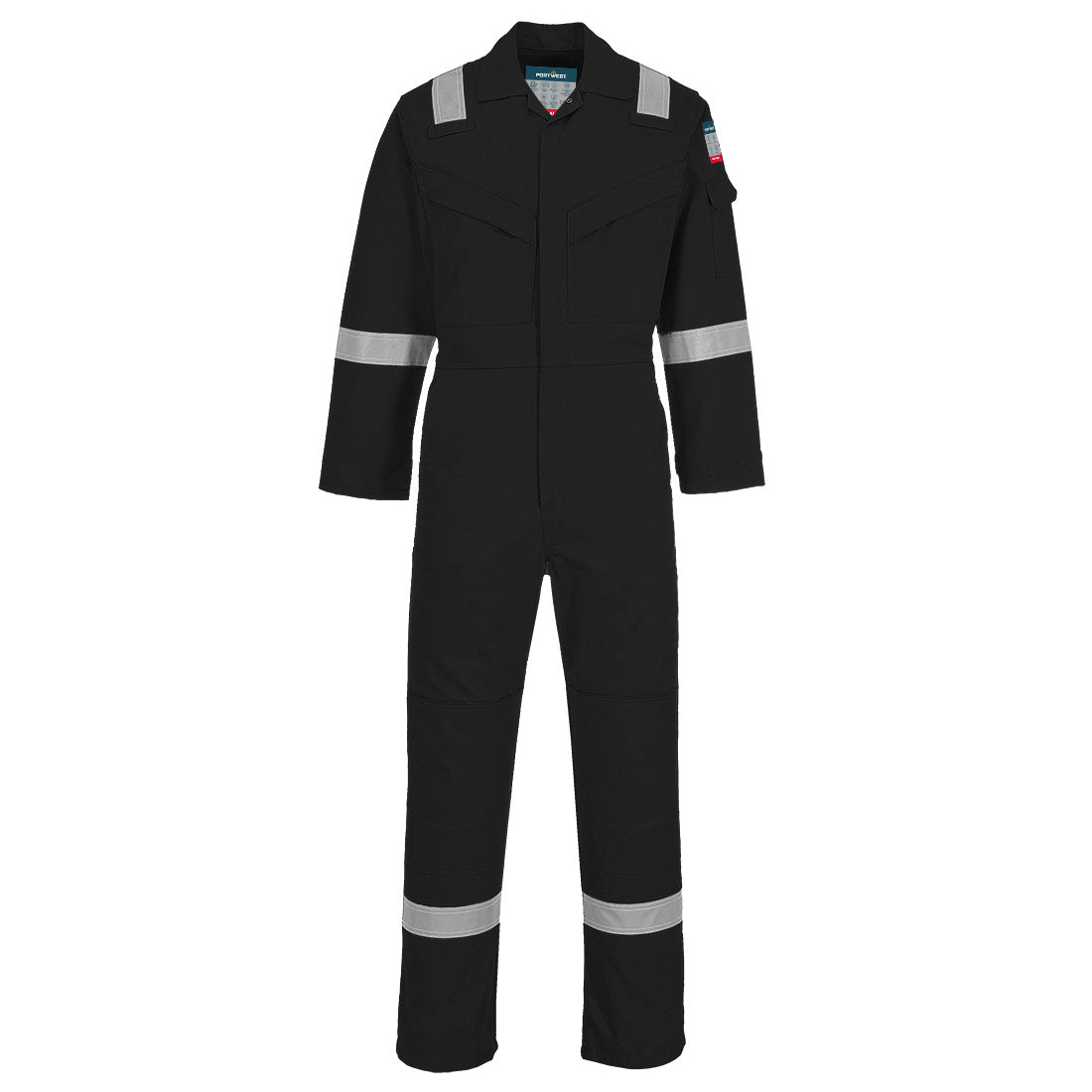 Portwest Bizflame Work Lightweight FR Coverall in Black, main product image