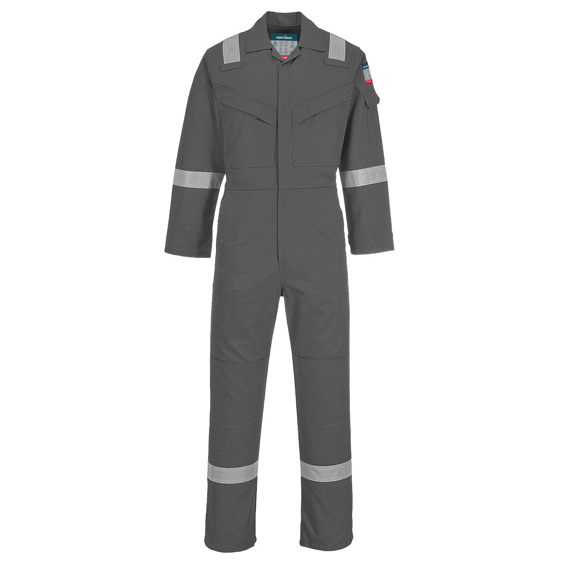 Portwest Bizflame Work Lightweight FR Coverall in Grey, image 2