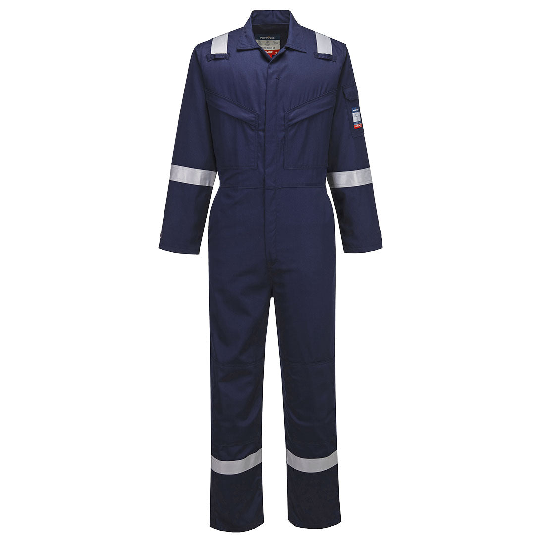 Portwest Bizflame Work Lightweight Insect Repellent FR Coverall in Navy, main product image
