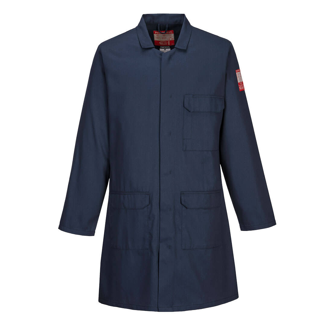 Portwest Bizflame Work Lightweight FR Coat in Navy, main product image