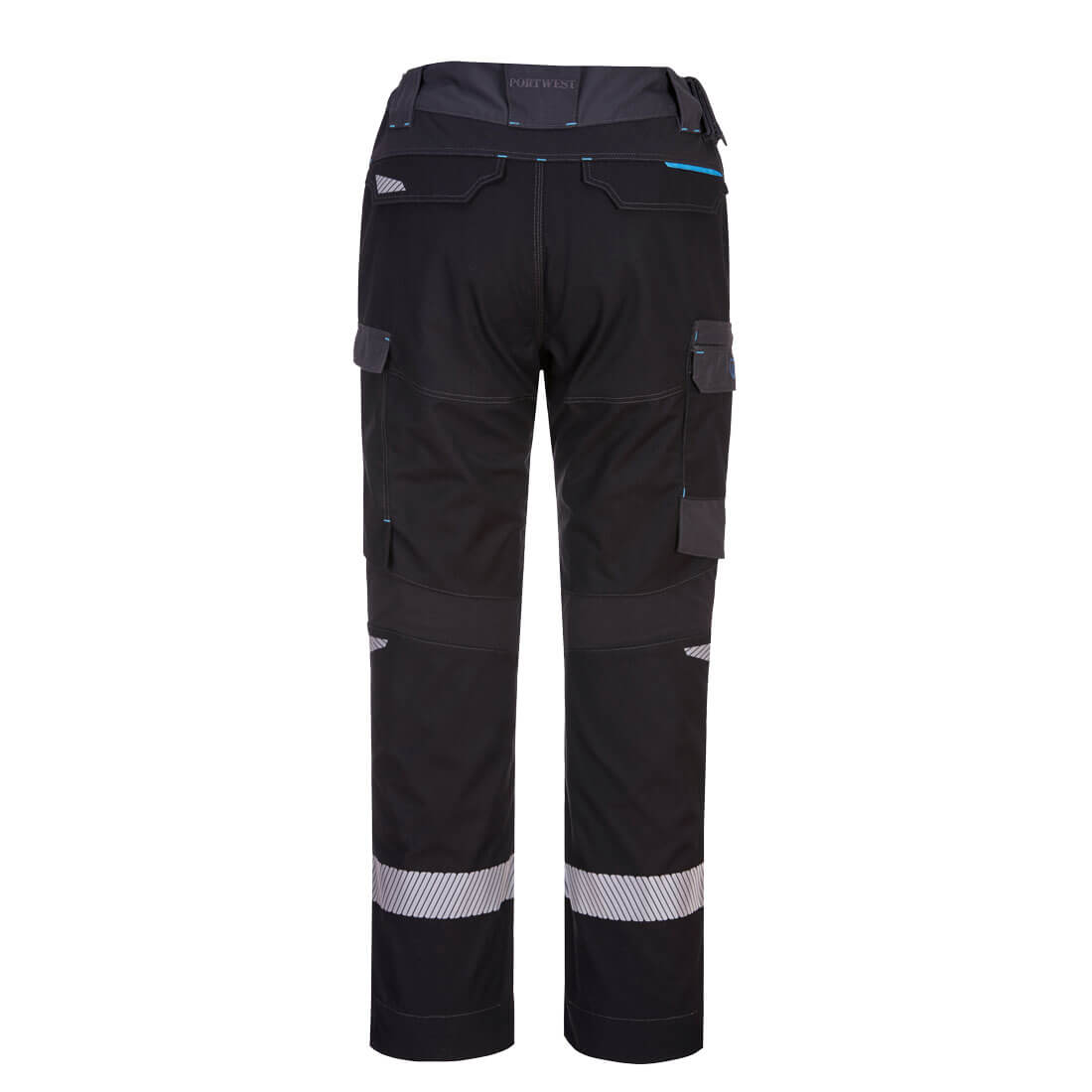 Portwest FR402 WX3 Modaflame Work FR Service Trousers in Black, back view