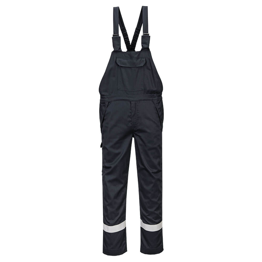 Portwest Bizflame Work+ FR Bib and Brace in Black, main product image