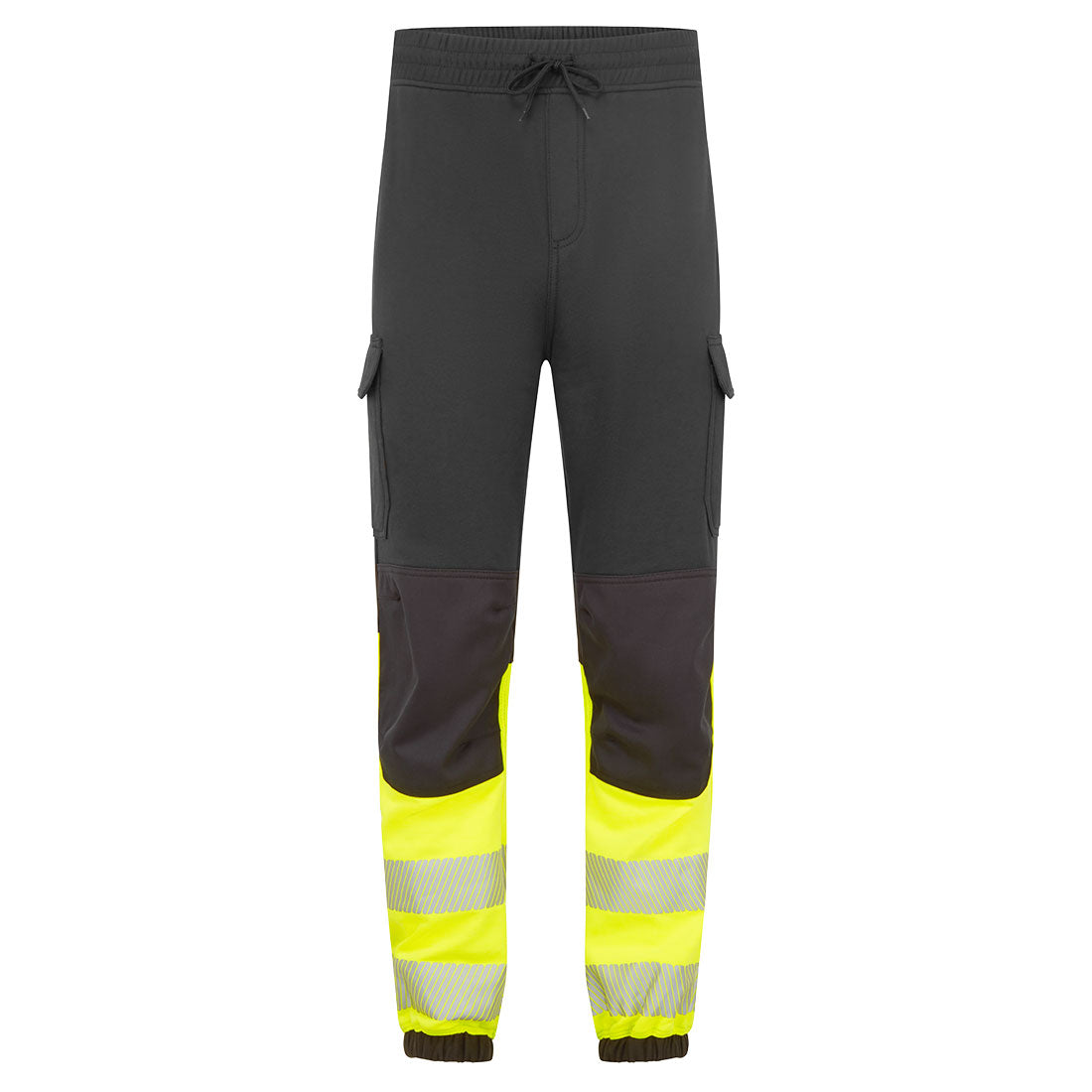 Portwest PW3 Modaflame Hi-Vis Class 1 FR Jogger in Black/Yellow, main product image