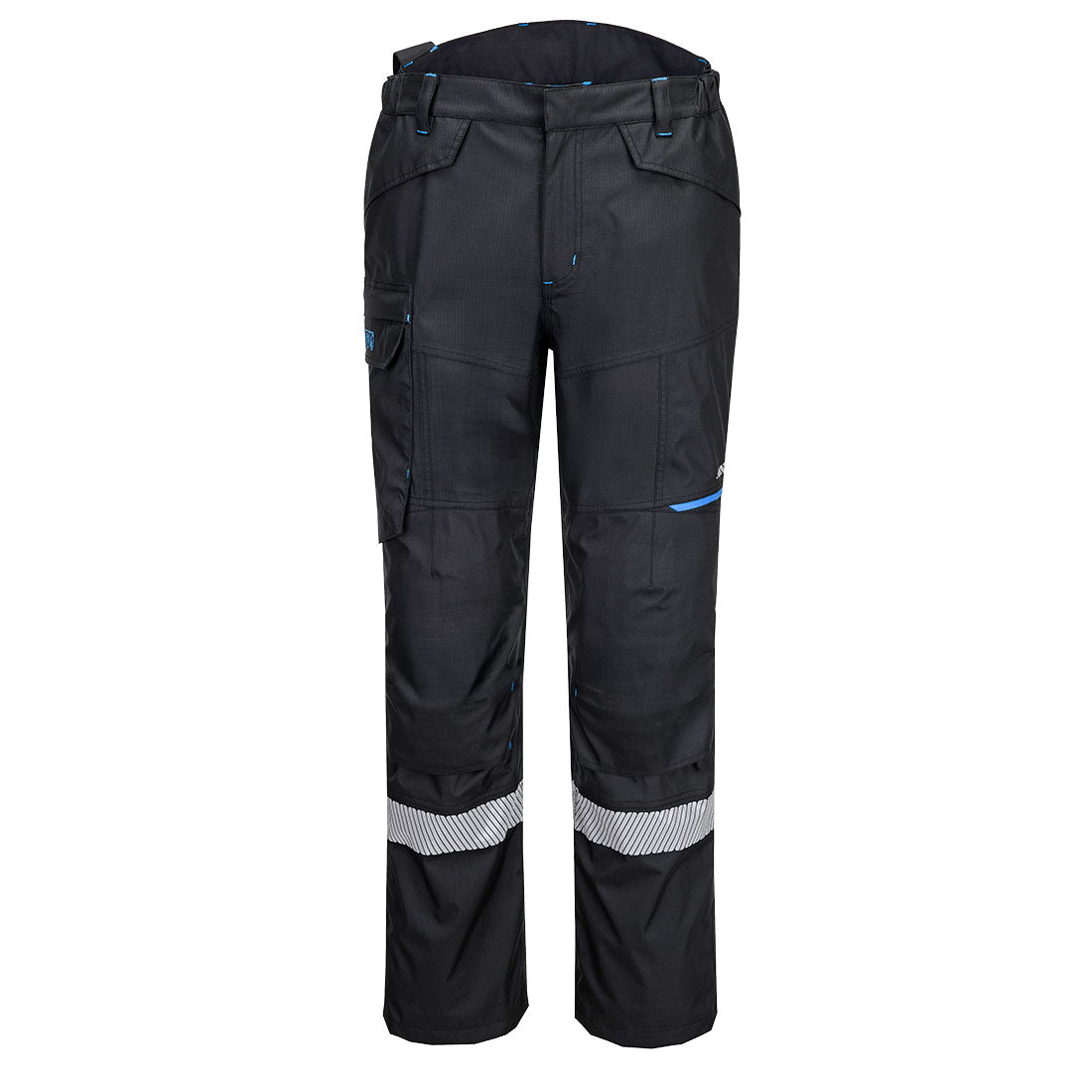 Portwest WX3 Modaflame Rain+ FR Shell Trousers in Black, main product image