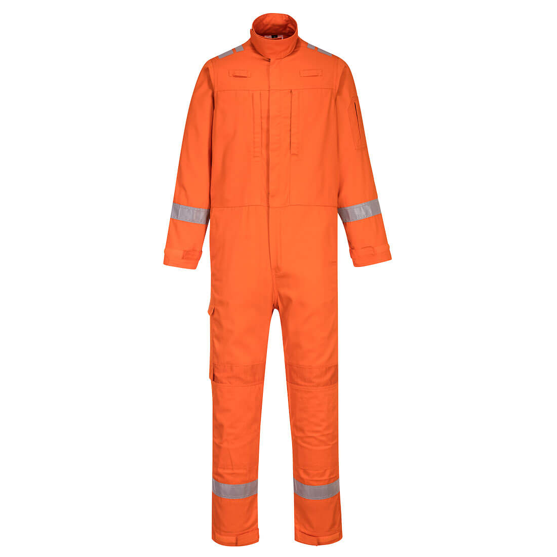 Portwest Bizflame Work Stretch Panelled FR Coverall in Orange, image 2