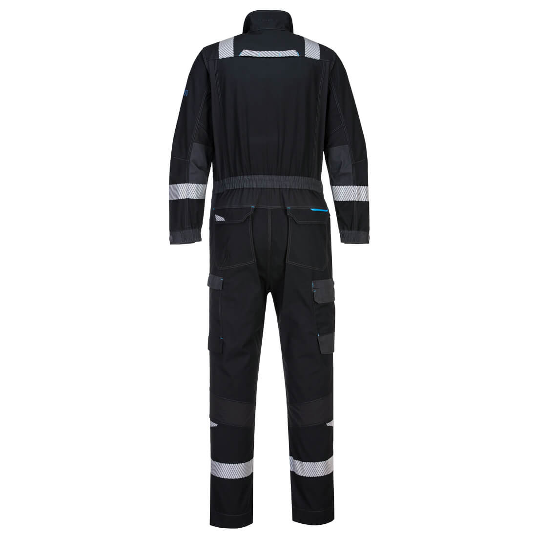 Portwest FR503 WX3 Modaflame Work FR Coverall in Black, back view