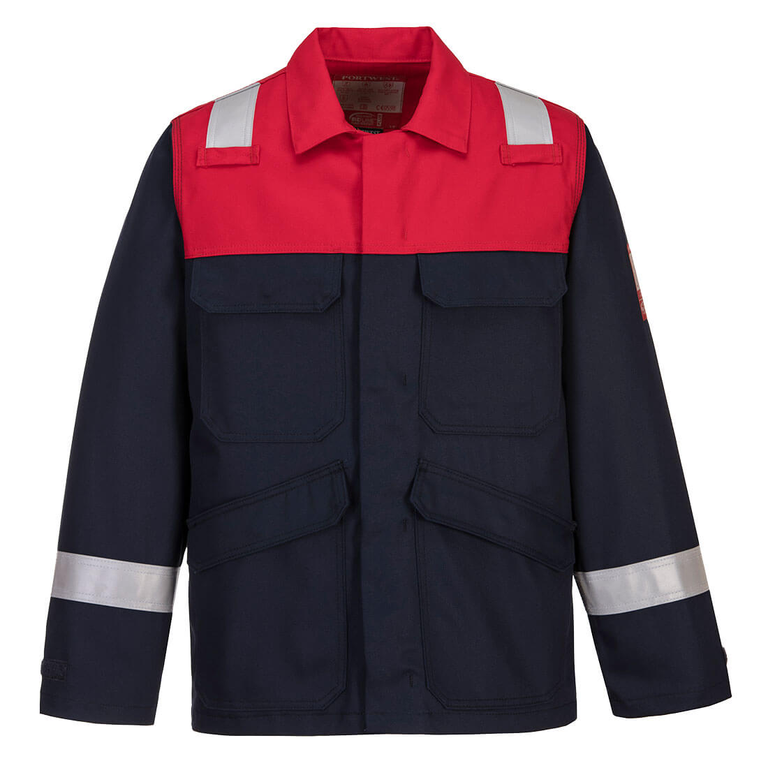 Portwest Bizflame Work Two Tone FR Jacket in Navy, main product image