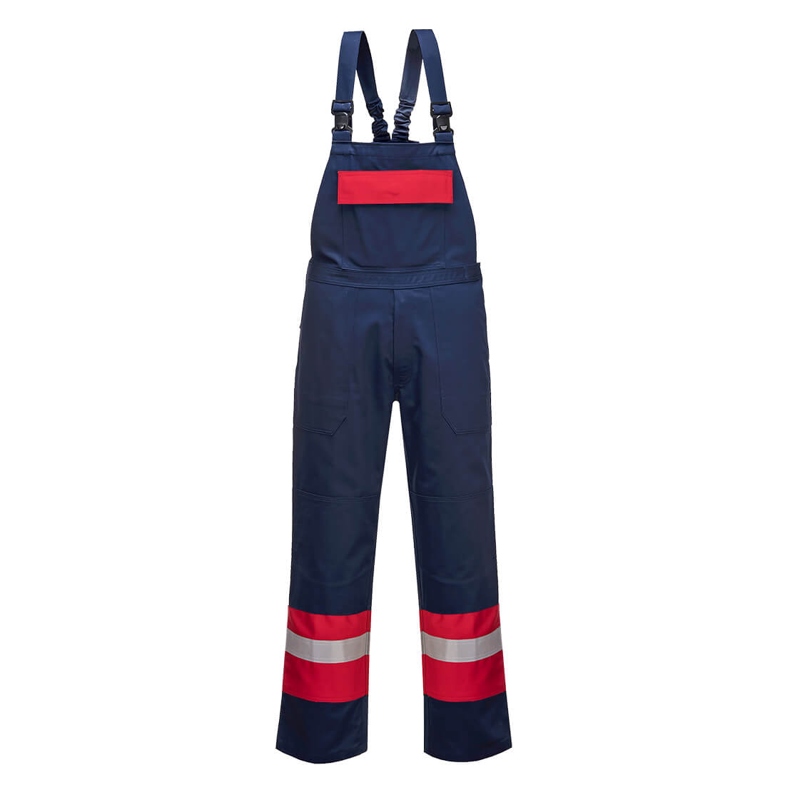Portwest Bizflame Work Two Tone FR Bib and Brace in Navy, main product image