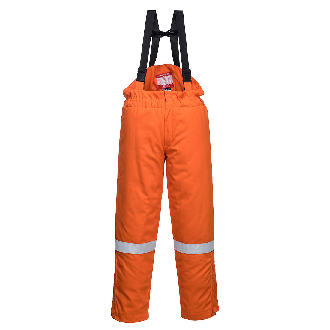 Portwest Bizflame Work FR Insulated Bib and Brace in Orange, main product image