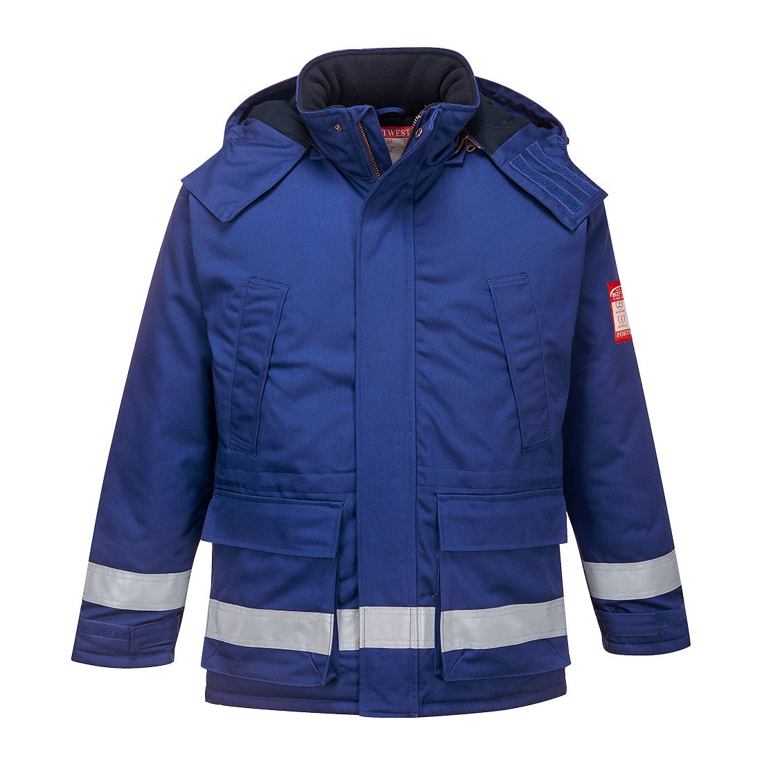 Portwest Bizflame Work FR Insulated Jacket in Royal Blue, image 3