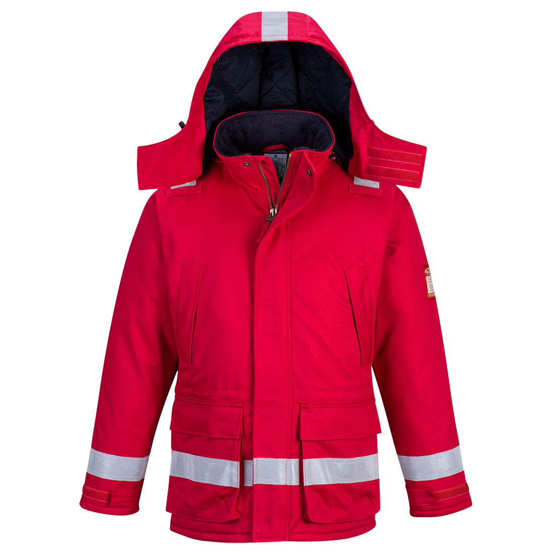 Portwest Bizflame Work FR Insulated Jacket in Red, image 4