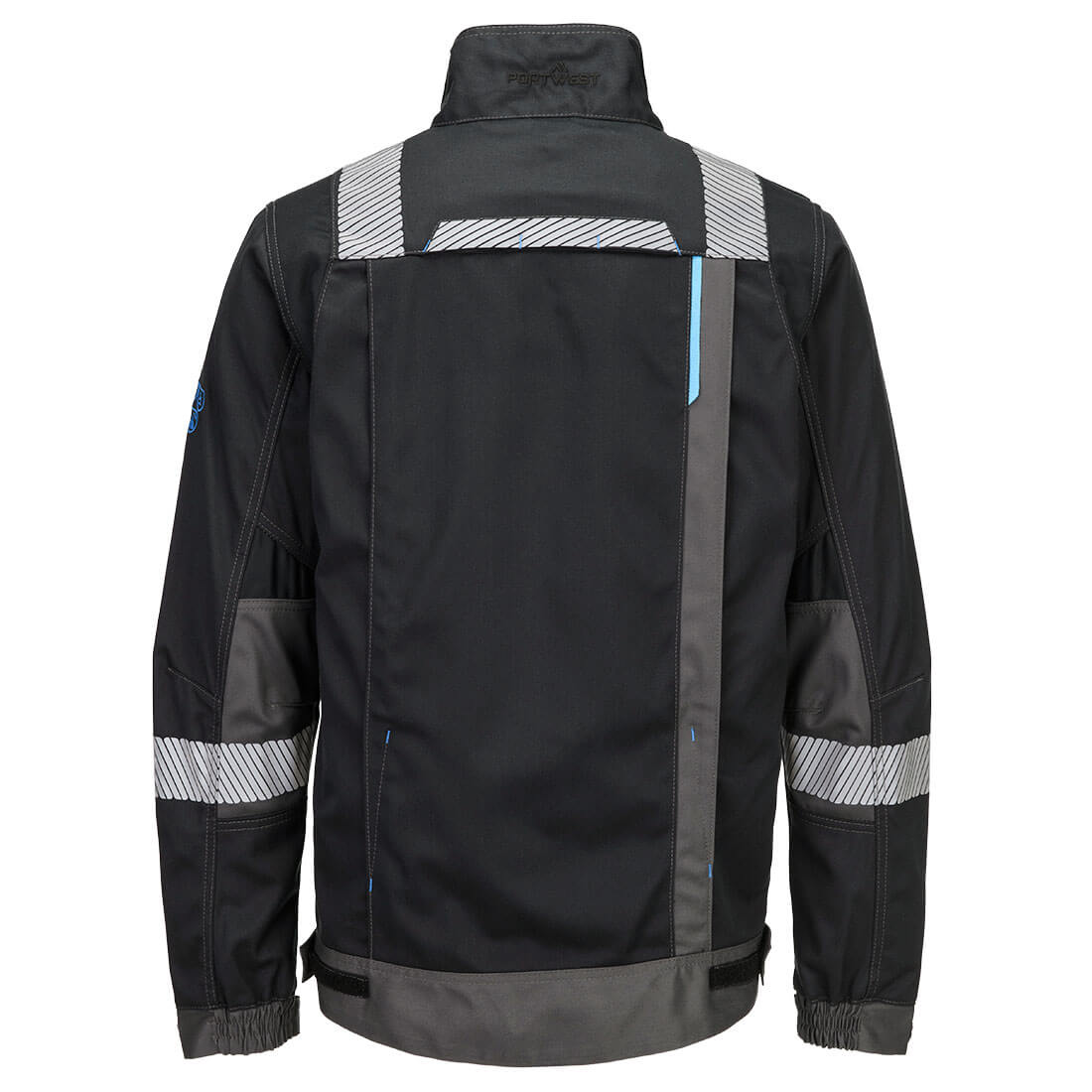 Portwest FR602 WX3 Modaflame Work FR Jacket in Black, back view