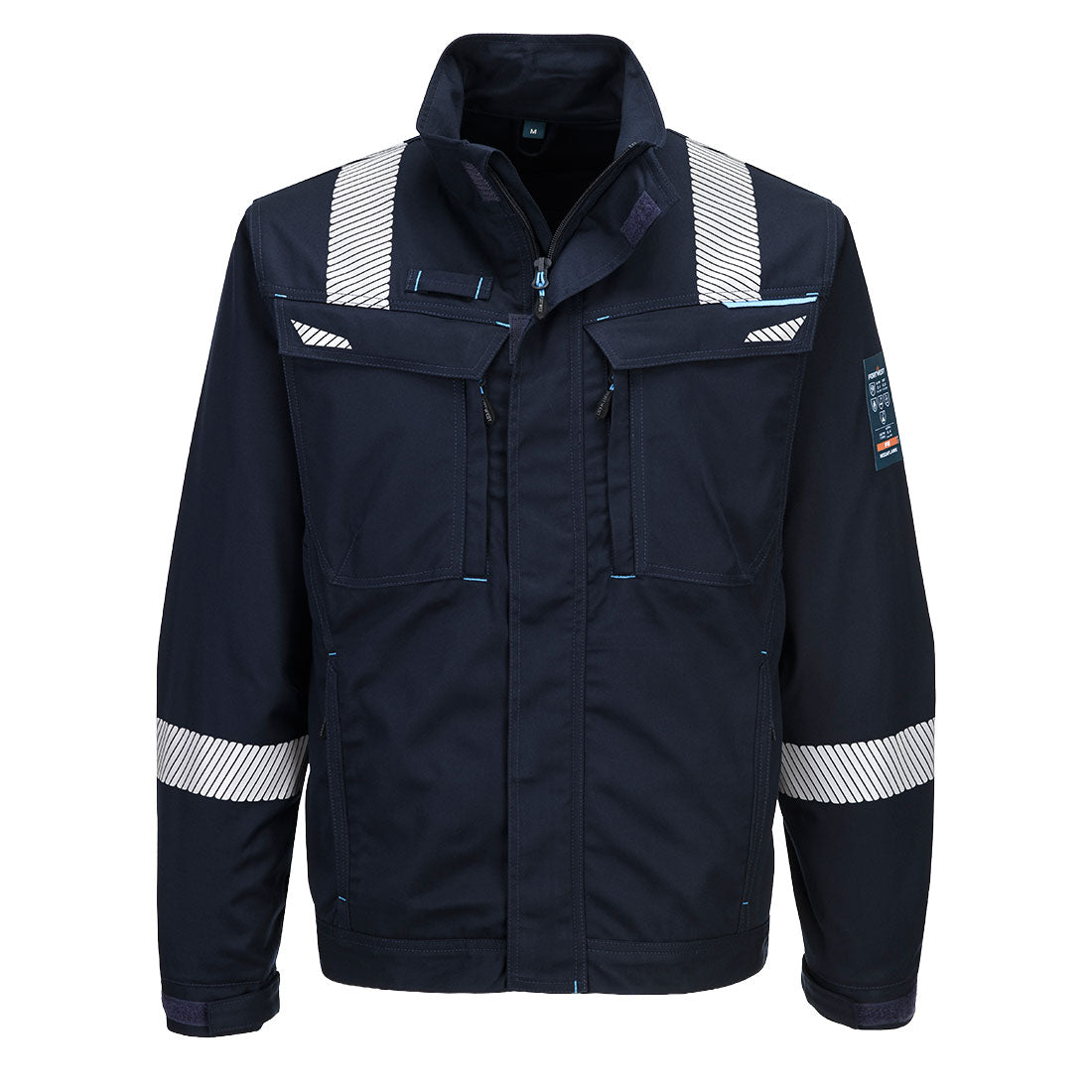 Portwest WX3 Modaflame Work FR Jacket in Navy, image 2