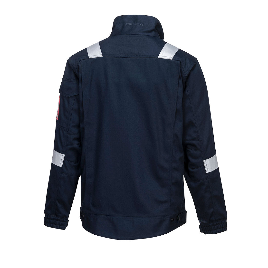 Portwest FR68 Bizflame Industry FR Jacket in Navy, back view