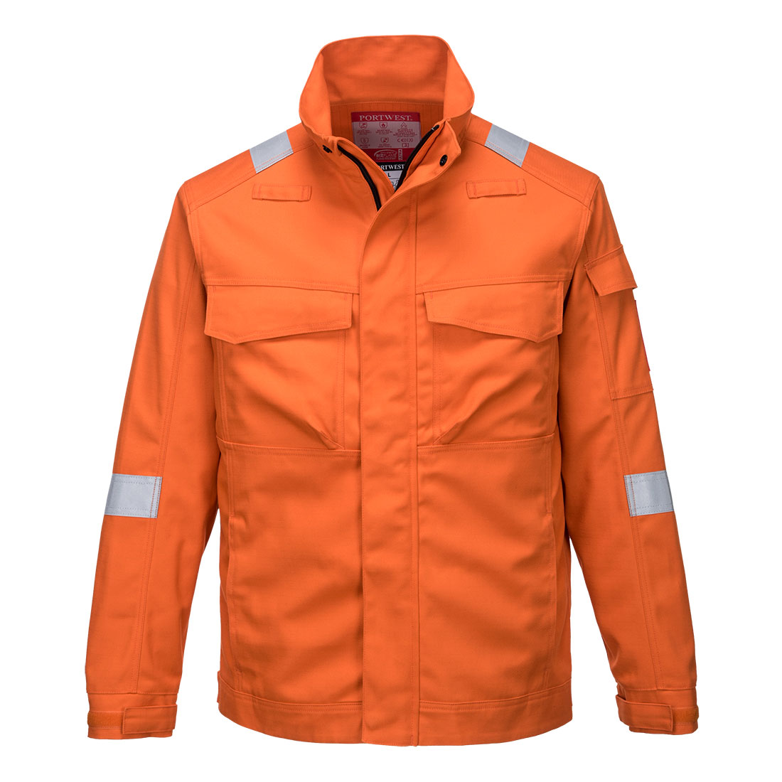 Portwest Bizflame Industry FR Jacket in Orange, image 2
