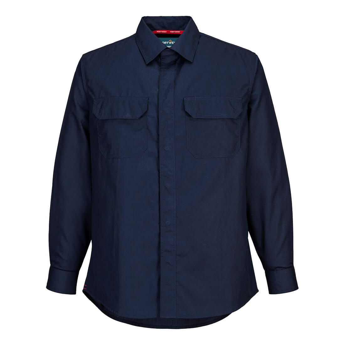 Portwest Bizflame Work Lightweight FR Shirt in Navy, image 2