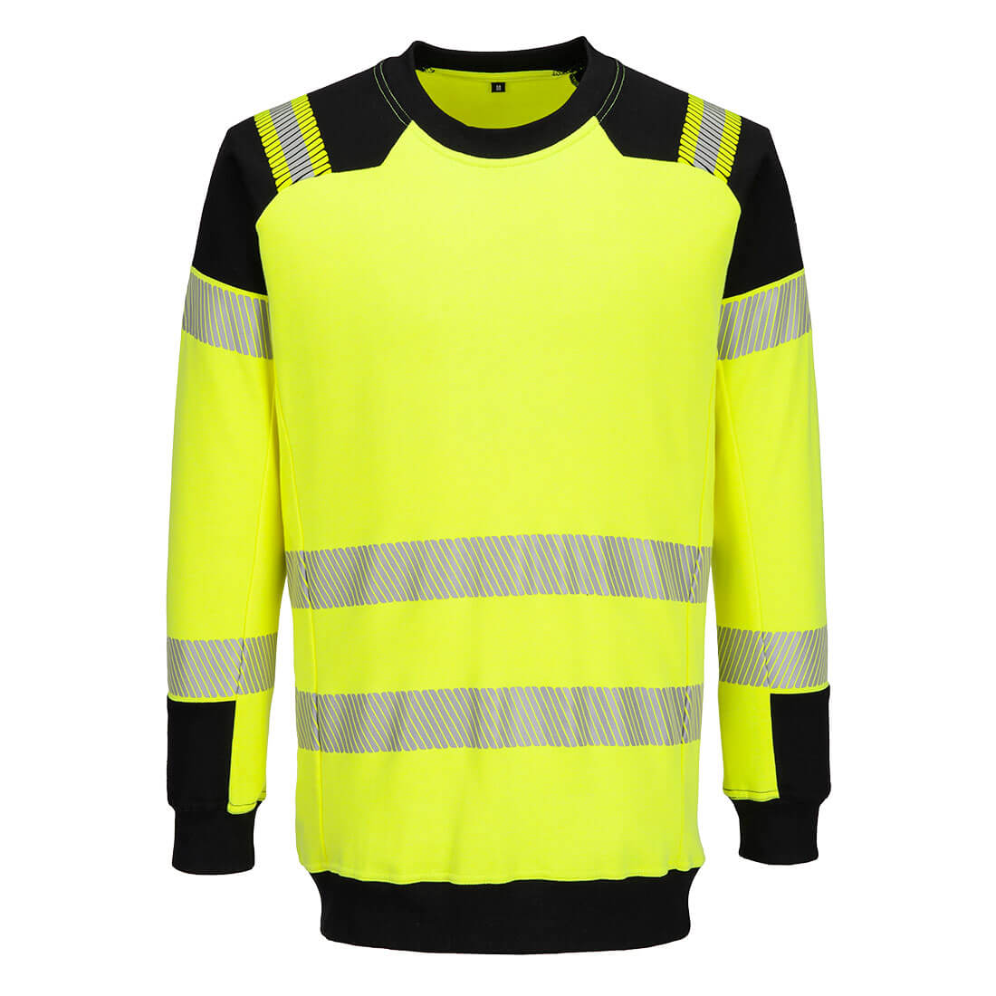 Portwest PW3 Modaflame Knit Hi-Vis FR Sweatshirt in Yellow/Black, main product image