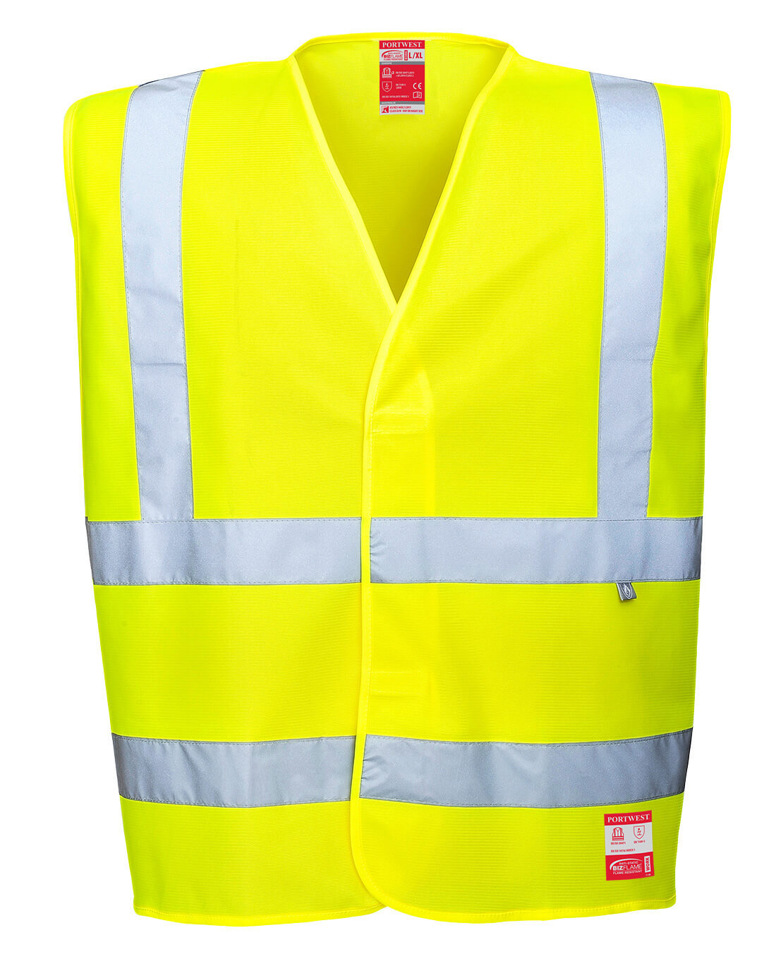 Portwest Bizflame Hi-Vis FR Vest in Yellow, image 2
