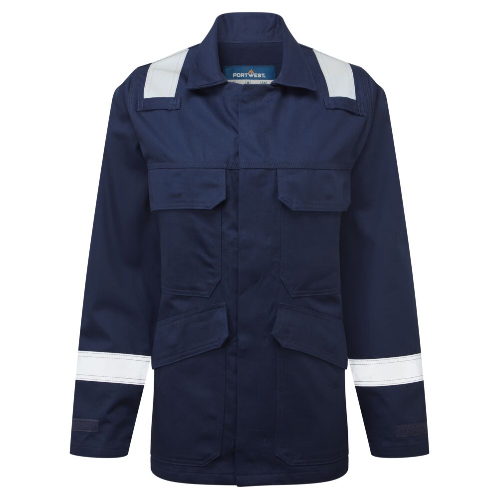 Portwest Bizflame Work FR Women's Jacket in Navy, main product image