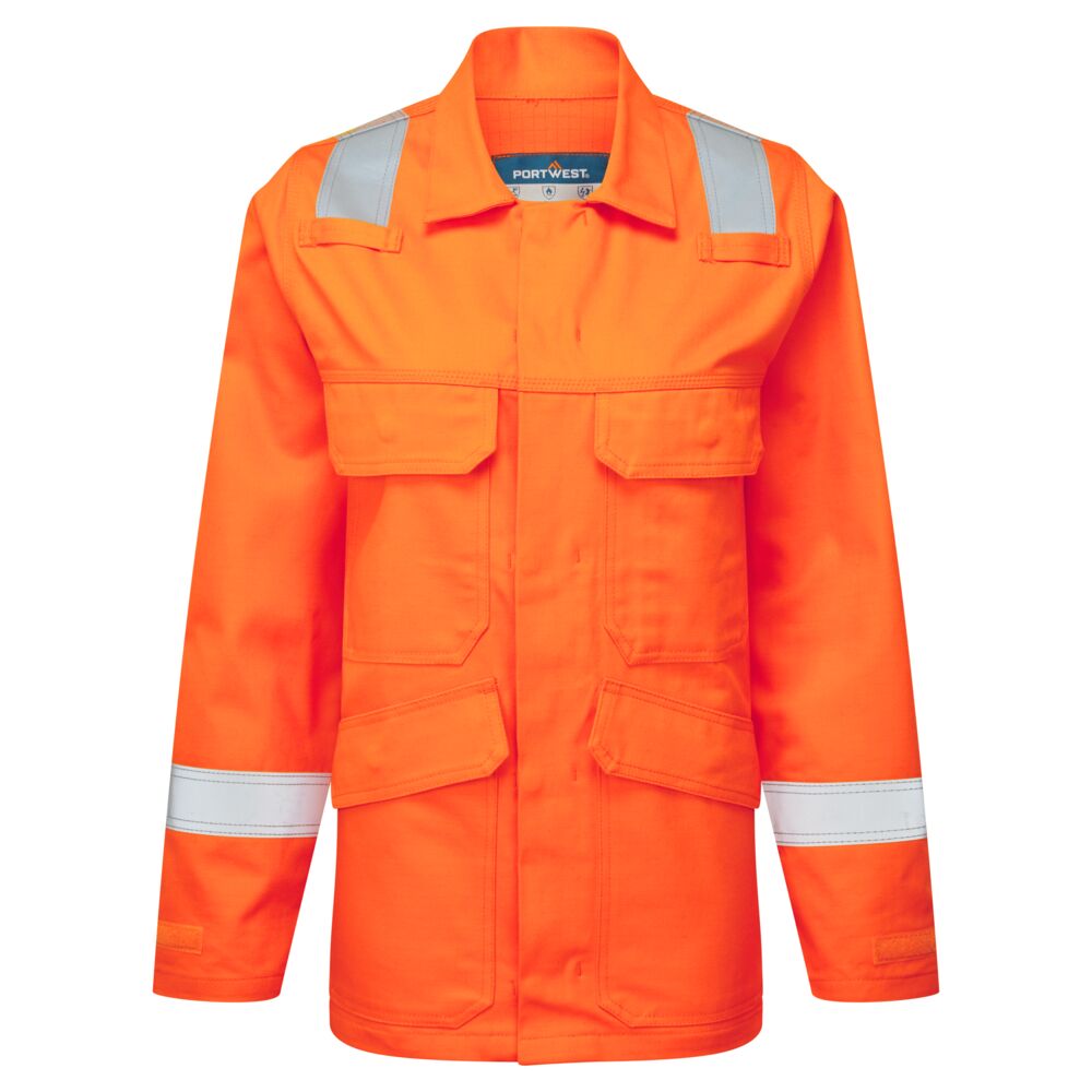 Portwest Bizflame Work FR Women's Jacket in Orange, image 2