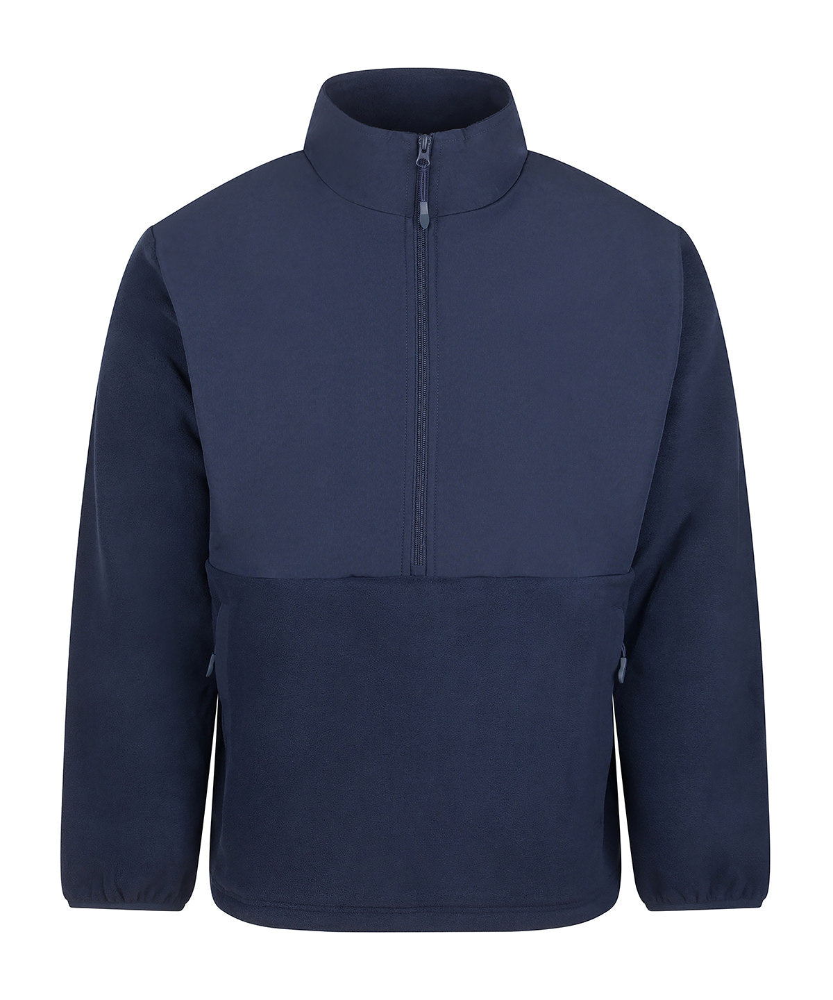 Front Row 1/2-zip microfleece in Navy, front view