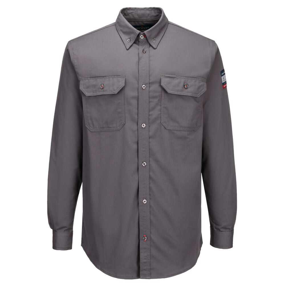 Portwest Bizflame 88/12 FR Shirt in Grey, main product image