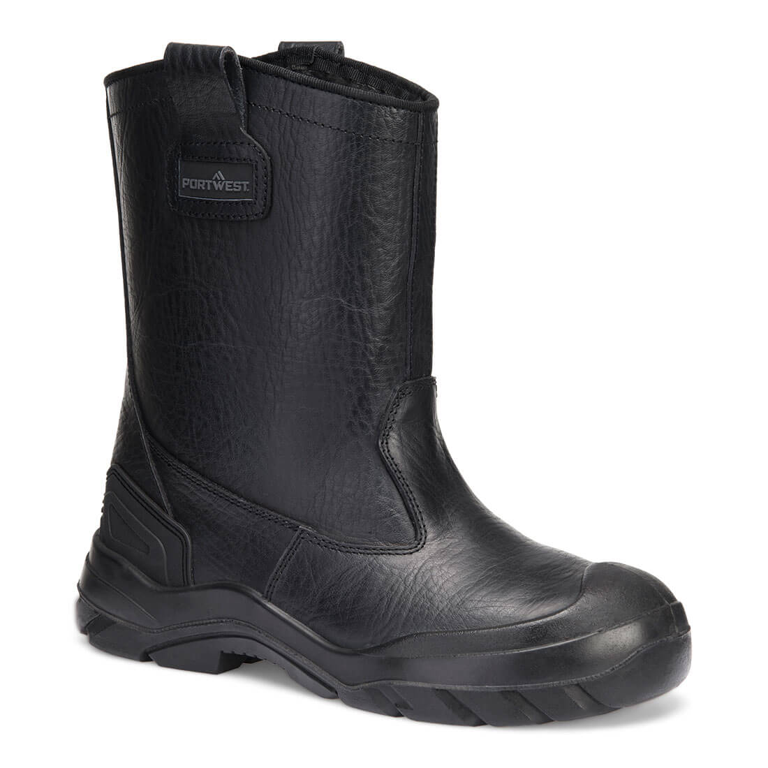 Portwest Steel Leather Winter Rigger S3 CI HI FO SC SR in Black, main product image