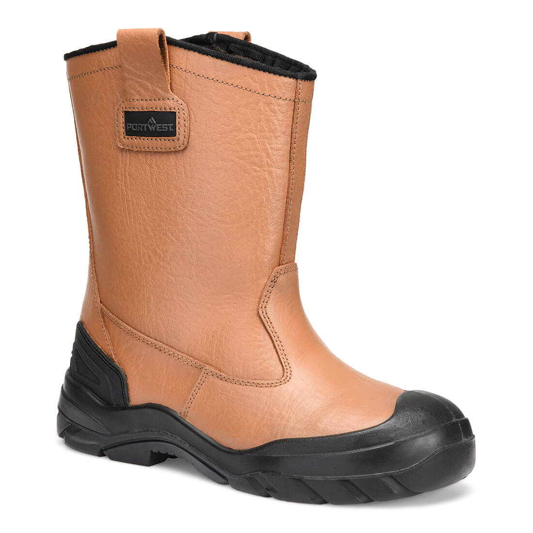 Portwest Steel Leather Winter Rigger S3 CI HI FO SC SR in Tan, image 2