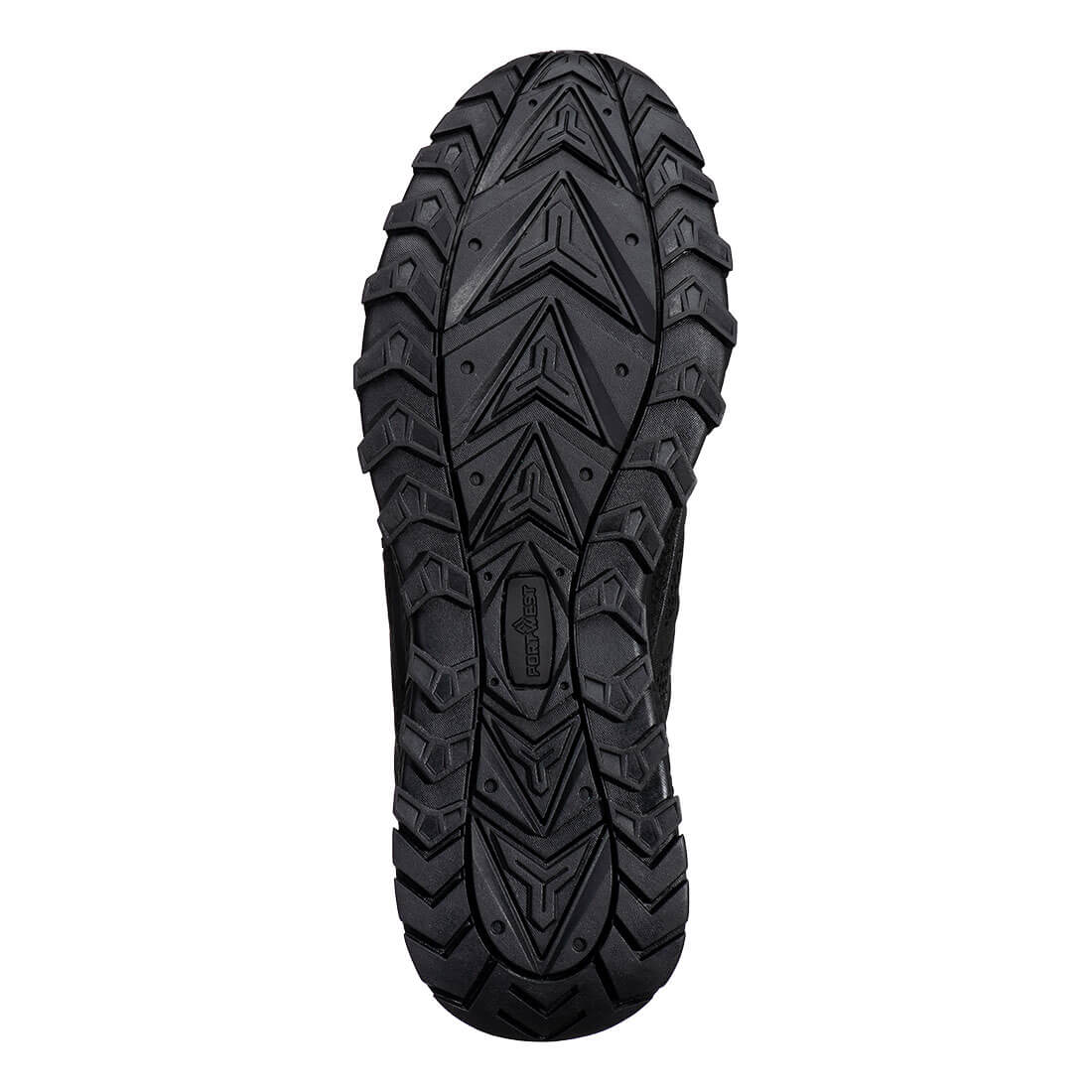 Portwest FT46 Composite Textile Trainer S1PS ESD SR FO in Black, back view
