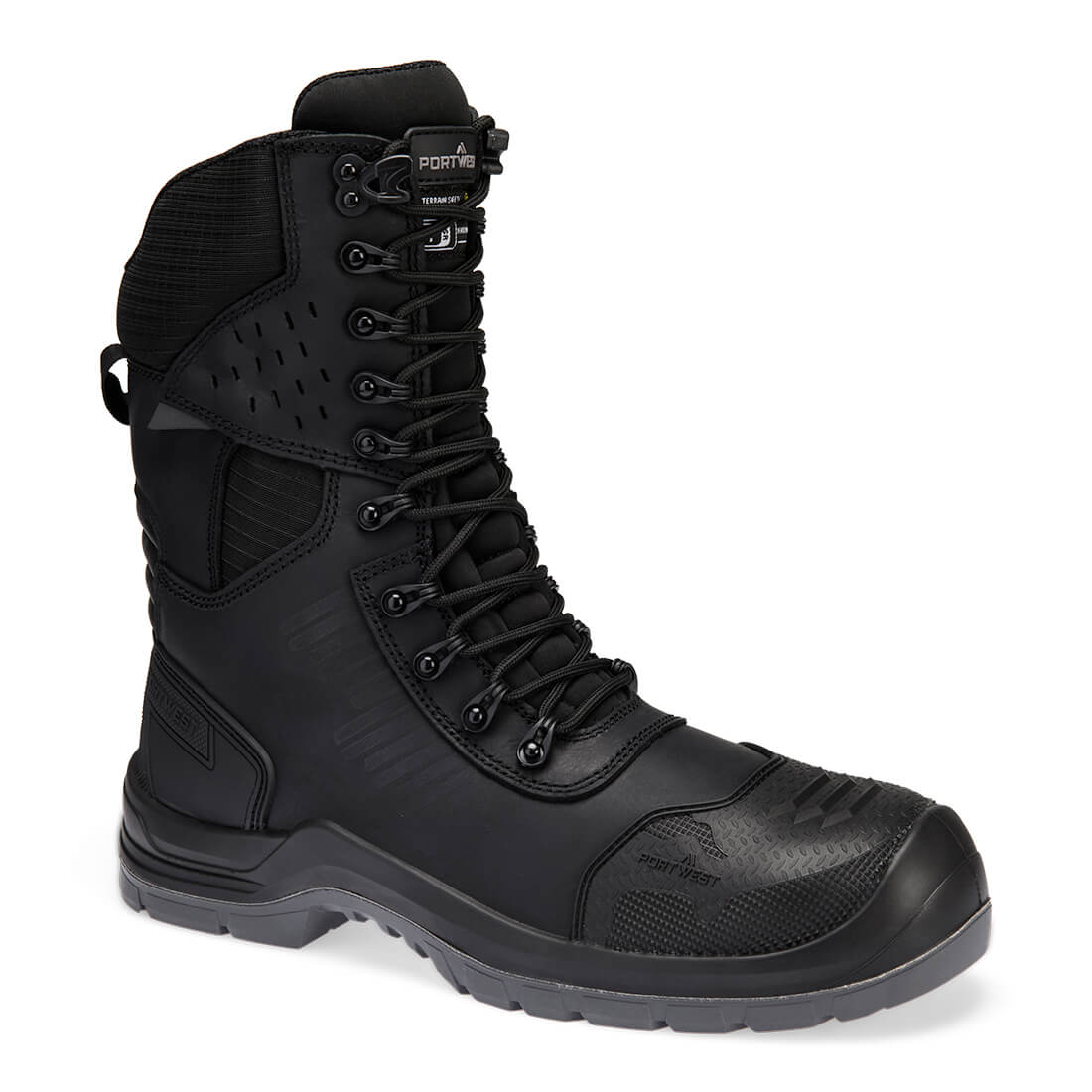 Portwest Composite Leather High Boot S7L ESD HRO LG FO SC CI SR in Black, main product image
