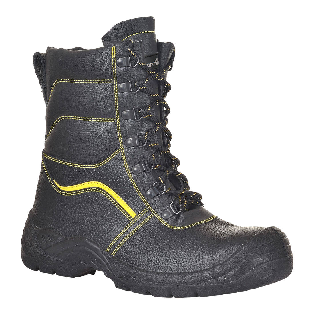Portwest Steel Split Leather Winter Boot S3 SR CI FO in Black, main product image