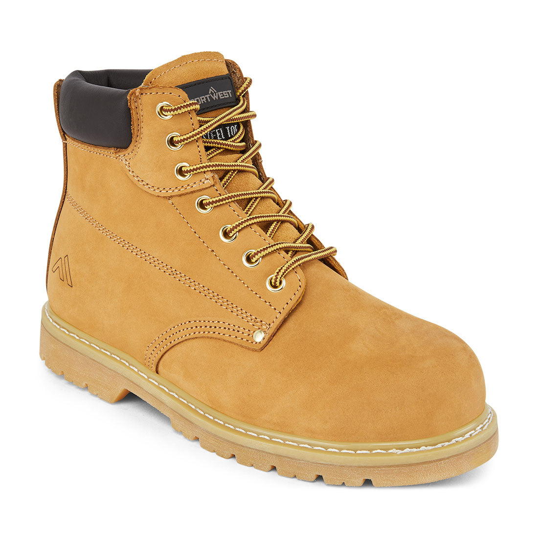 Portwest Steel Leather Welted Ankle Boot SB HRO in Honey, image 2