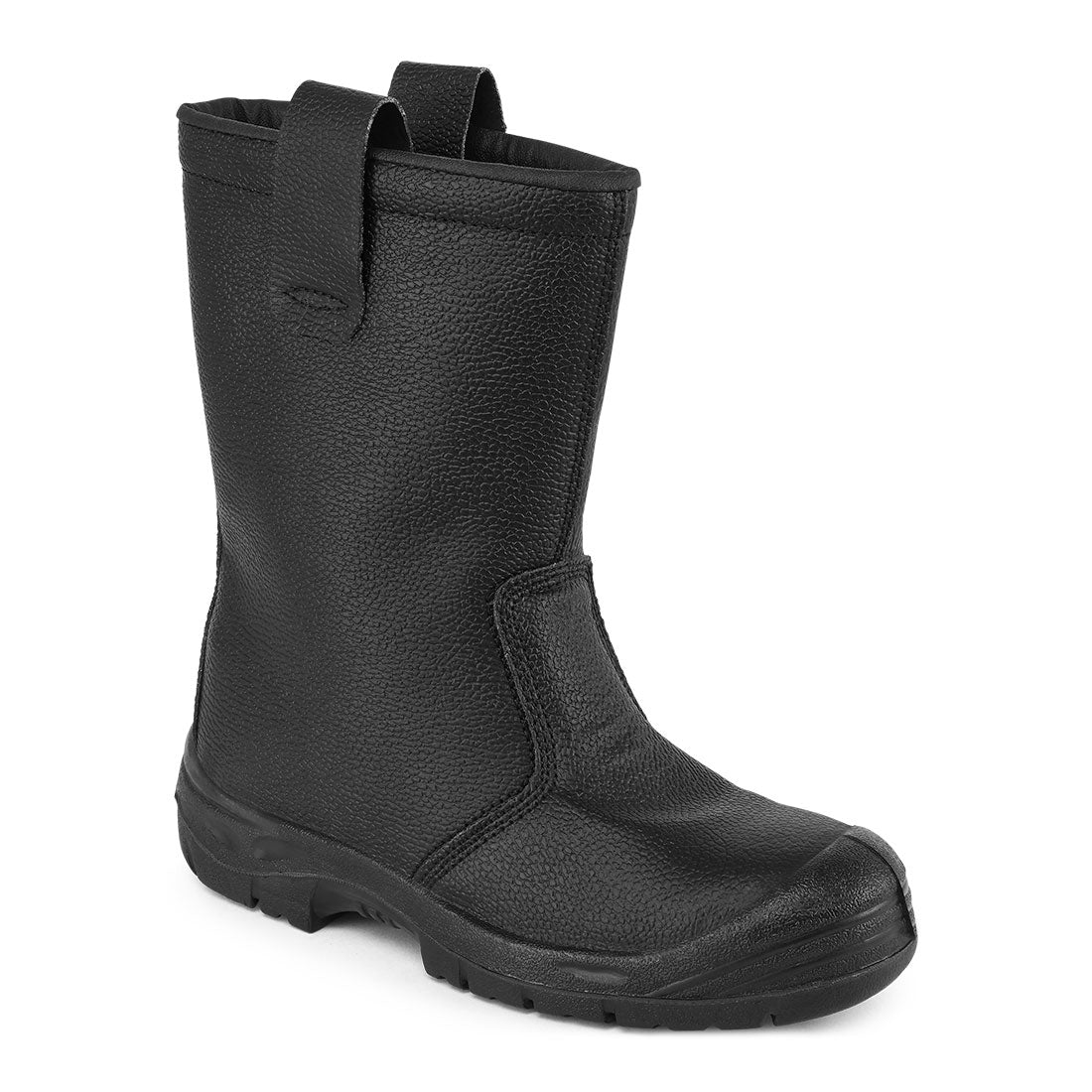Portwest Steel Leather Rigger Boot S3 SR in Black, main product image