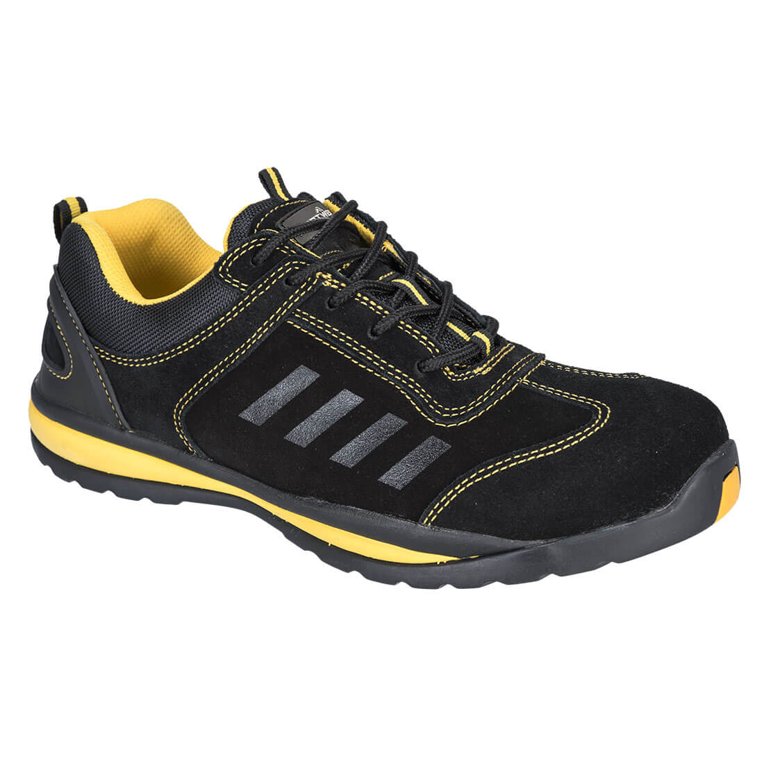 Portwest Steelite Lusum Safety Trainer S1P HRO SR in Black, main product image