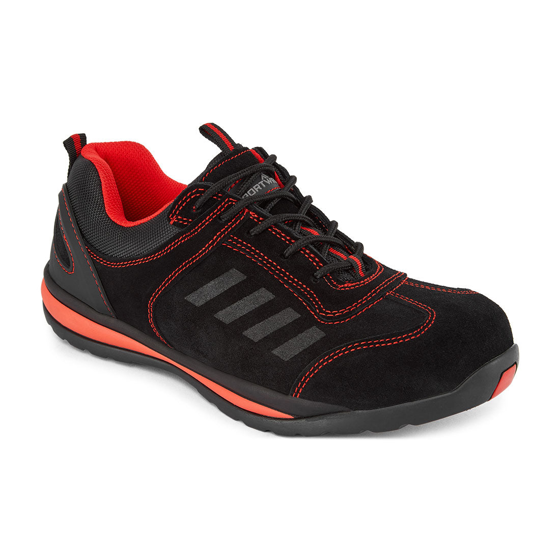 Portwest Steelite Lusum Safety Trainer S1P HRO SR in Red, image 4