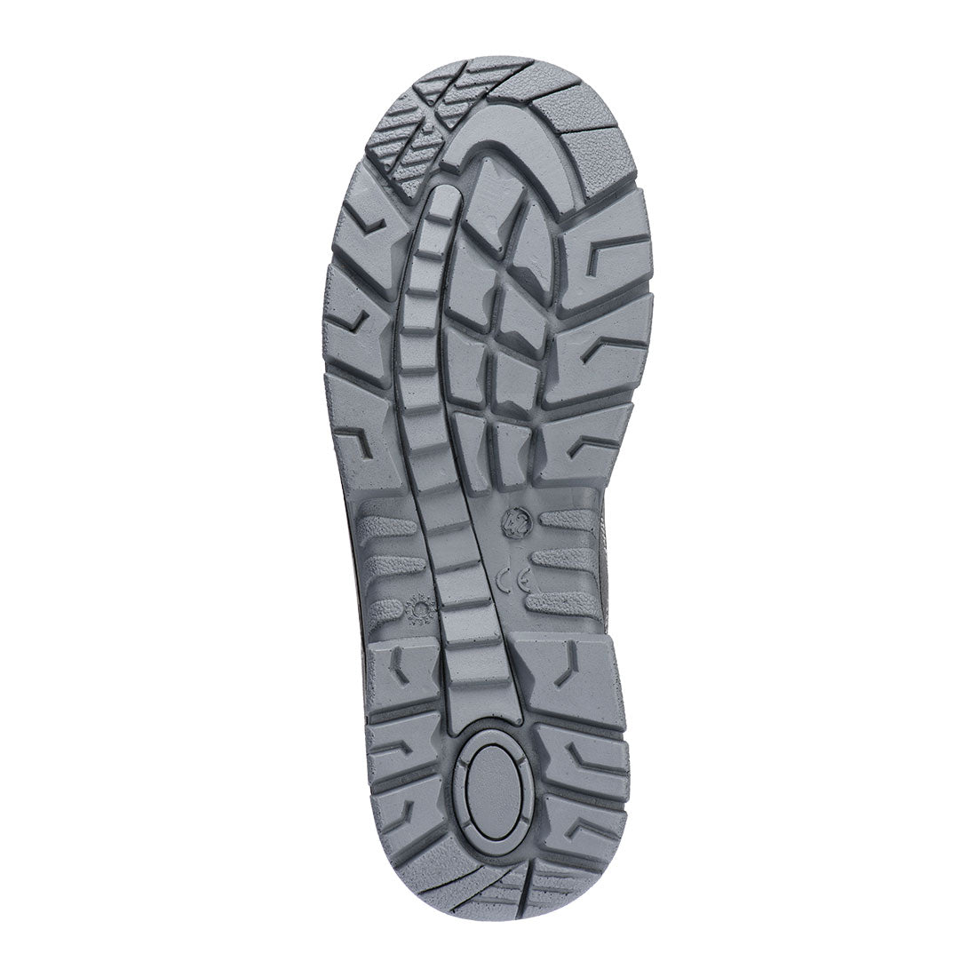 Portwest FW42 Steel Cow Suede Leather Sandal S1 SR FO in Grey, back view