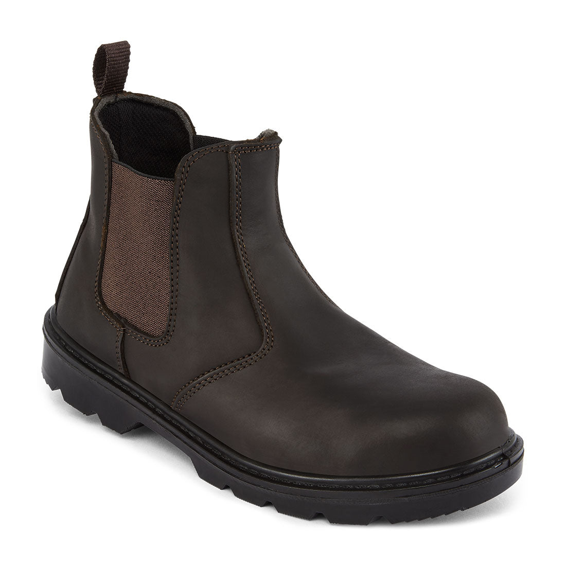 Portwest Steel Leather Dealer Boot S1P FO SR in Brown, image 2