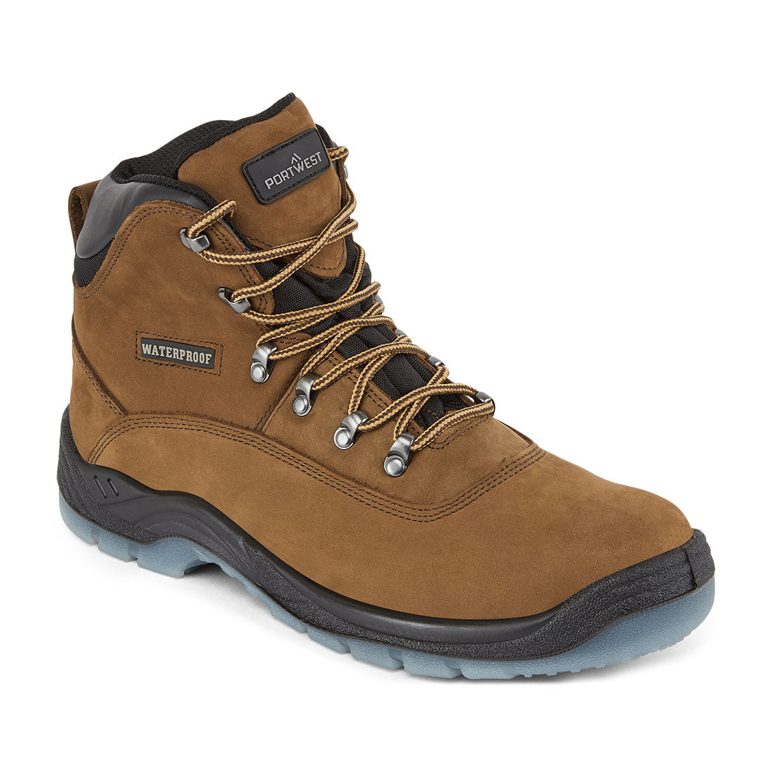 Portwest Steel Leather Ankle Boot S7 FO SR in Brown, image 2