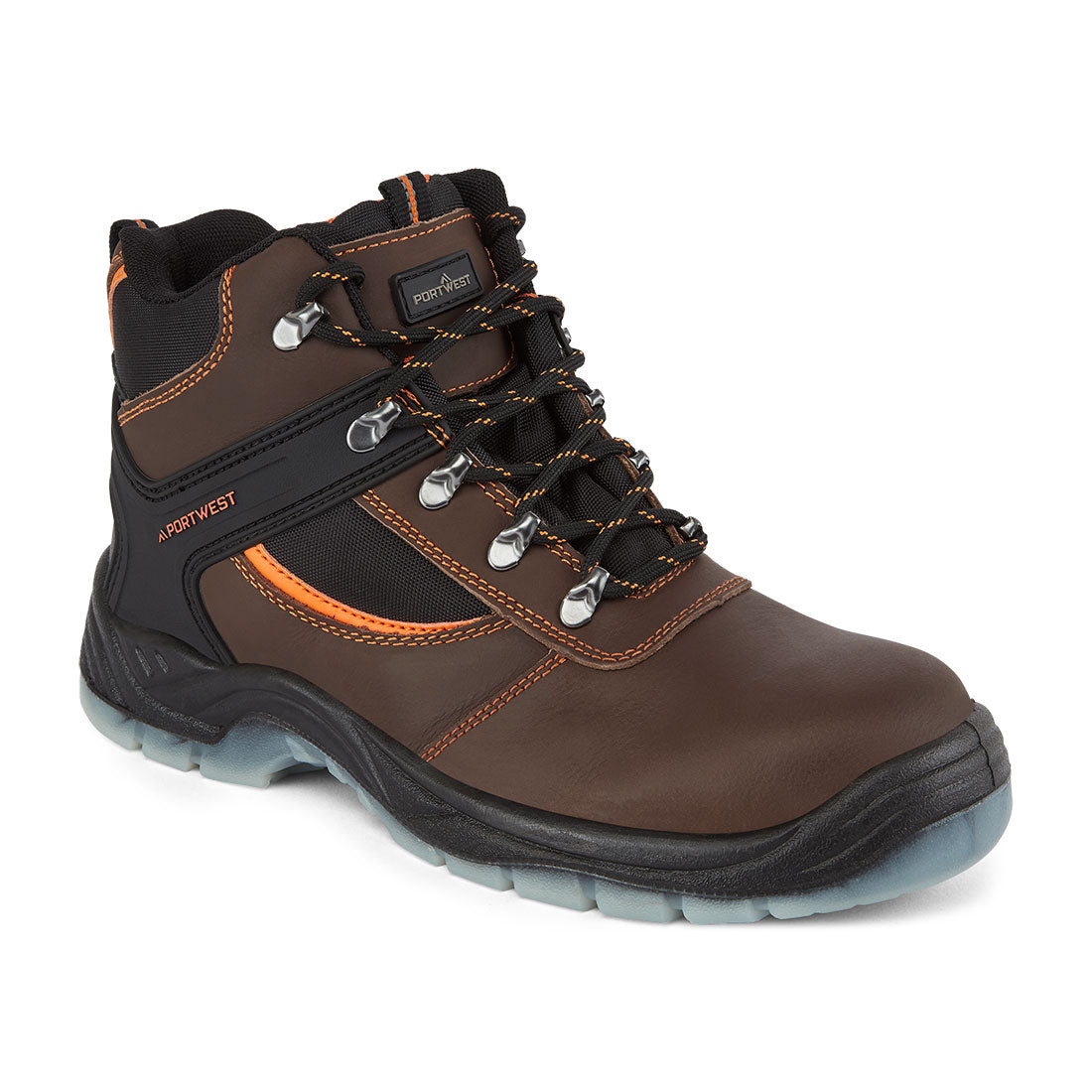 Portwest Steel Leather Hiker Boot S3 SR FO in Brown, image 2