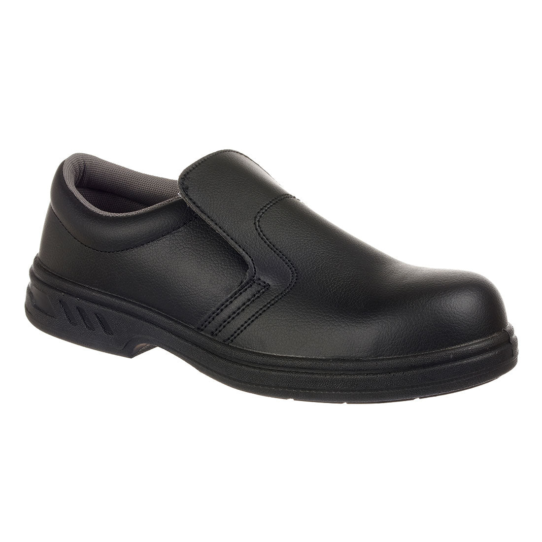 Portwest Steel Microfibre Slip on Shoe S2 FO SR in Black, main product image