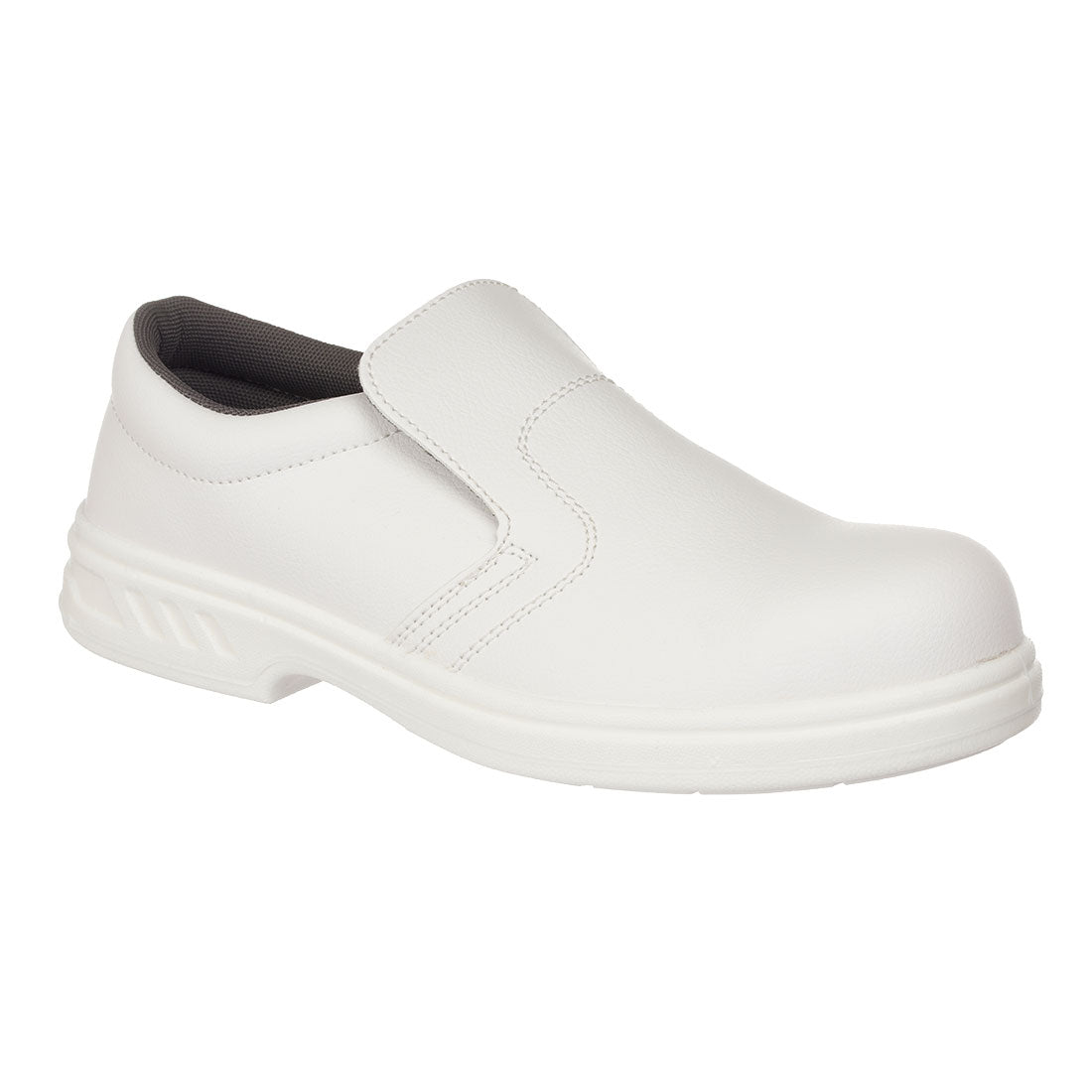 Portwest Steel Microfibre Slip on Shoe S2 FO SR in White, image 2